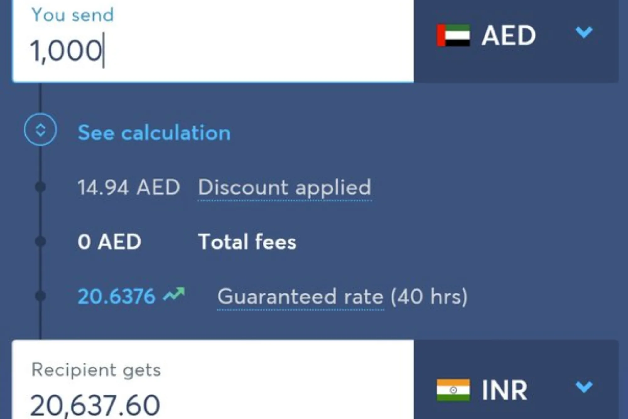 send money from india to uae online